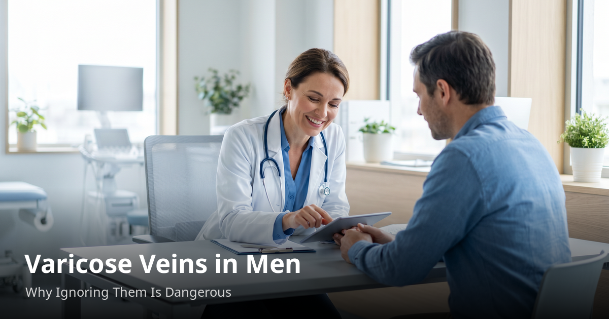 Read more about the article Varicose Veins in Men — Why Men Ignore Them and Why That’s Dangerous
